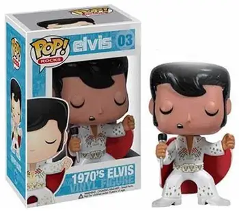 FUNKO POP 1950 JE Elvis 02# 1970 03# Elvis pvc Lutka Zbirateljske Model Akcijskega Slika Igrača Za ljubitelje Chlidren Fantje Dekleta Darilo Igrača