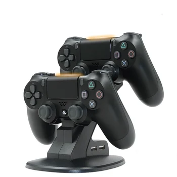 Gamepad Polnilnik Dock PS4 LED Dual Polnjenje prek kabla USB Stojalo Postaje priključne Postaje za Sony Playstation 4 PS4 Pro /PS4 Slim Krmilnik