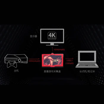GC551 HD 4K zajemanje kartico DV SLR PS4 igre v živo polje 1080P GC550 nadgradnjo