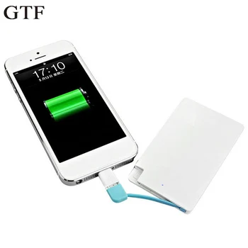 GTF Ultra Tanek Prenosni 1500mAh Zunanje Baterije za Napajanje USB Banka Za Mobilni Telefon Mobilno napajanje Baterija