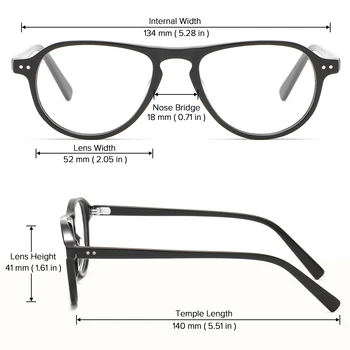High end Italija Acetat Optičnih Očal Okvir Moških Recept Očala za Kratkovidnost Okvir Retro Jasno, Pregledno Očal Okvir 2020