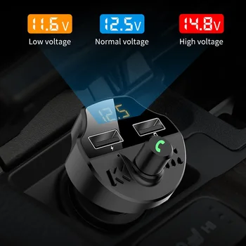 Hitro Polnjenje 3.1 Avto Polnilec Bluetooth 5.0 Dvojno USB Avtomobilski Telefon, Polnilec Za BMW X3 E87 E70 E92 X1 M3 X6 E38 1 Serija E83 E91 Z3