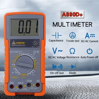 HONEYTEK Digitalni multimetrov ESR Kondenzator Tester Voltmeter Avometer Diod Digitalni Tester Polimer Napetosti Indikator Kapacitivnosti