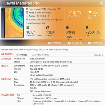 Jelena Magnetni Smart Pokrovček Za Huawei MatePad Pro 10.8 Primeru Usnje MRX-W09/AL09/W19 10.8 palčni Tablični primeru +film