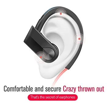 K98 Nepremočljiva Šok Bas Stereo Brezžična tehnologija Bluetooth Šport Slušalke Slušalke Ear Kavelj Za Mobilni Telefon xiaomi Slušalke