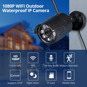 KERUI 1080P Full HD Prostem Nepremočljiva WiFi IP Kamera Home Security Nadzor Fotoaparata Z Night Vision Cloud Storage