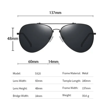 Klasična Pilotni sončna Očala Moški Ženske Vintage Moda Vožnje Polarizirana Leče, sončna Očala Moški blagovno Znamko Design Očala UV400