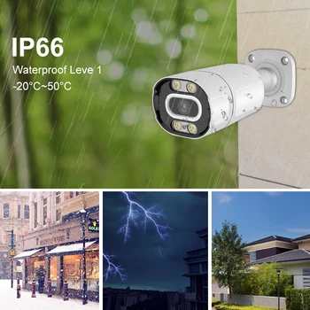 Klečeplazen HD IP Kamera 720P 1080P Prostem Nepremočljiva Home Security CCTV Kamere 4 Array Led IR Nočno Vizijo Bullet Kamera Onvif P2P