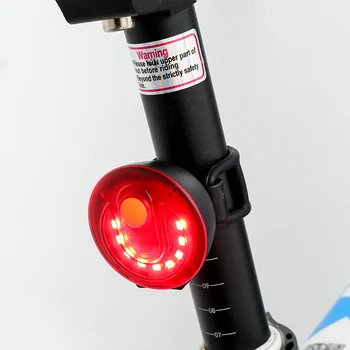 Kolo Luč Polnjenje prek kabla USB LED Nepremočljiva Varnost opozorilna Lučka za Gorske Ceste, Kolesarske N66