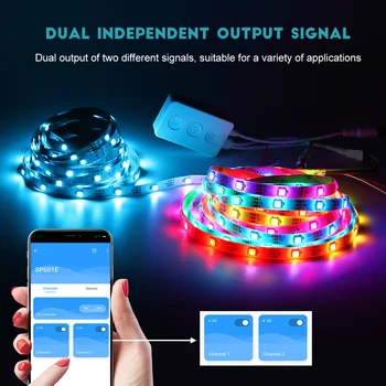LED Trakovi Luči RGBIC Aplikacijo Bluetooth Nadzor, Dreamcolor Glasbo Sinhronizirati Led Luči za Soba, Spalnica,Kuhinja,Božični Dekor
