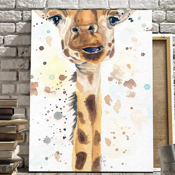 Lisica, Pes, Žirafa Veverica jež Wall Art natisne Platno Slikarstvo Nordijska Platno Plakatov In Fotografij Stenske Slike Baby Otroci Soba