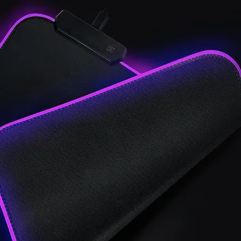 Mairuige Drevesa, Pokrajino RGB LED Velikih Mouse Pad USB Žična Razsvetljavo Gaming Mousepad Tipkovnico Pisane Svetlobna za PC Miši Mat