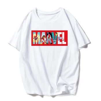 MARVEL T-Shirt Nove Modne Kratke Rokave Priložnostne Tshirt Ženske Marvel Majice s kratkimi rokavi Ženske Unisex Vrhovi Tees Punco, Darilo Dropship