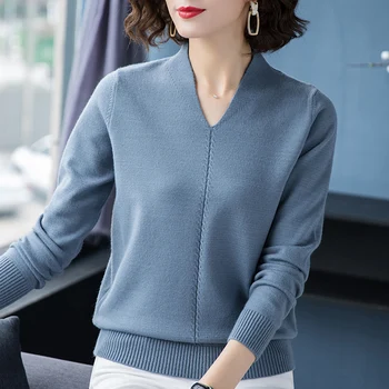 Mehko Puloverju pulover udoben Ženski 2020 Proti-vrat Pulover Ženske Vrhovi priložnostne Dame Jopica pozimi korejski pletene Džemper Femme