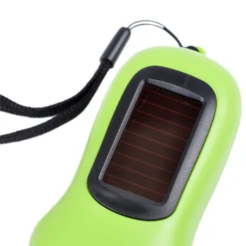 Mini LED Strani Ročice Dinamo Sončne Energije za Polnjenje Carabiner Svetilka Kampiranje ED-dostava