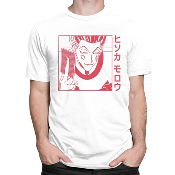 Moda za Moške Hunter X Hunter Hisoka Morow T-shirt Super Mehko Bombažno Tshirt Poletje Japonske Anime Manga Hxh Tee Srajce Darilo Osnovne Vrh