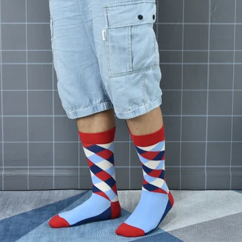 Moške nogavice, vroče prodaje klasičnih vesel priložnostne moške bombažne nogavice modno oblikovanje poslovnih nogavice