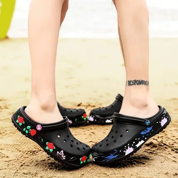 Moške Priložnostne Čevlji, Sandali Moški 2021 Moški Copat Non-slip Plaži Čevlji EVA Lahke Ženske Votlih flip flops Vrt sandali
