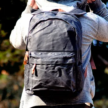 Muchuan krpo dame vosek platno vrečko retro prostem nahrbtnik velik nahrbtnik moški planinarjenje vrečko