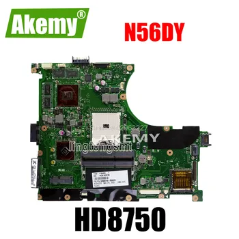 N56DY Motherboard Rev 2.0 Grafični HD8750M Za Asus N56DY Prenosni računalnik z matično ploščo N56DY Mainboard N56DY Motherboard test OK