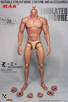 Na Zalogi 1/6 Obsega 3.0 Moški Mišične Logan Moškega Telesa za 12 cm Akcijska Figura Z Brezhibno Roke Model Igrače