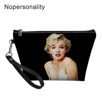 Nopersonality Marilyn Monroe Natisnjeni Ženske Kozmetične Vrečke Ličila Vrečko Lepoto Organizator Usnje Vrečka Potuje Škatla Za Shranjevanje