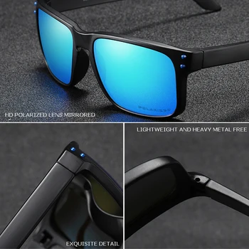 Nov Šport Moških Polarizirana zonnebril mannen Kvadratnih sončna Očala Ženske Očala 2020 UV400 S Trdo Primeru, 7 Barv KDEAM sončna Očala