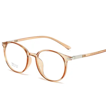 Nova Moda Okrogle Očala za Ženske Moški Letnik Klasična TR90 Ravno Ogledalo Optičnih Očal Okvir Unisex Vision Care Očala