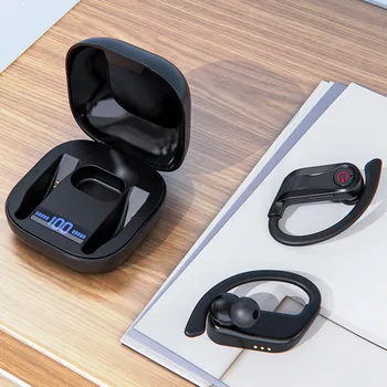 Nove Brezžične Bluetooth V5.0 Slušalke Ear Kavljem Brezžične Slušalke Športne Slušalke Z 950mAh Polnjenje Primeru Za Telefon