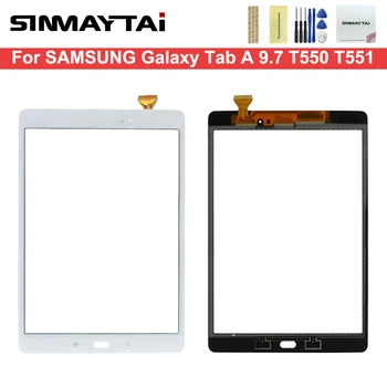 Novo T550 Zaslon na Dotik Za Samsung Galaxy Tab Je 9,7 Zaslon na Dotik T550 T555 SM-T550 SM-T555 Tablični računalnik, zaslon na Dotik, Plošča