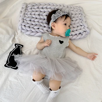 Novorojenčka Dekle Obleke Poletje 2020 Malčke Baby Girl Obleke Princess Poroka in 1. Rojstni dan Baby Girl Oblačenja 3 6 9 Mesecev