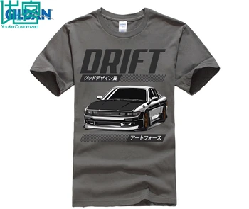 Oblikovalec t shirt Funky Nissan Skyline Silvia S13 Drift King R34 Hakosuka Moške Okrogle Ovratnik, Kratkimi Rokavi Avto Tee Srajce Nova