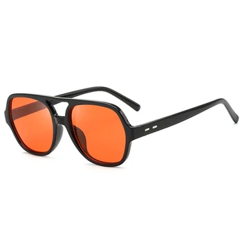Ocean Film Anti-ultravijolično Retro sončna Očala Poligonske Kvadratnih sončna Očala Pregleden Urh Očala Modre Svetlobe Očala Ženske