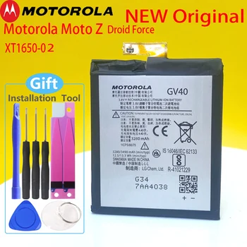 Original 3490mAh GV40 Baterija Za Motorola Moto Ž Droid Sile XT1650-02 Telefon Nov +Številko za Sledenje