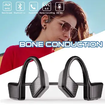 Original Bluetooth 5.0 Brezžične Slušalke Kostne Prevodnosti Slušalke Šport na Prostem Slušalke z Mikrofonom za Prostoročno uporabo Slušalke