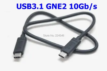 Originalen TIP-C GEN2 3A 10Gb PD2.0 Hitro polnjenje Tip-C Moški-Moški Kabel, 0,5 m za Google Macbook Huawei Samsung