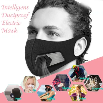 Pametna Električna Obraz Maska za Čiščenje Zraka Proti Prahu Onesnaževanja Svežega Zraka pm2.5 Z Dihanjem Ventil Za Osebno Zdravje, Avto
