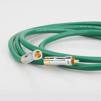 Par Audiocrast A54 z A082 pozlačeni RCA priključek 4N Baker RCA Povezovanje avdio kabel moški-moški za avdio kabel