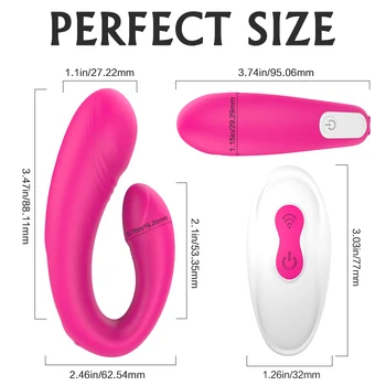 PHANXY Pari Vibrator Sex Igrače za Odrasle Ženska Daljinski upravljalnik Vagine, G Spot Massager Klitoris Stimulator Ženski Masturbator