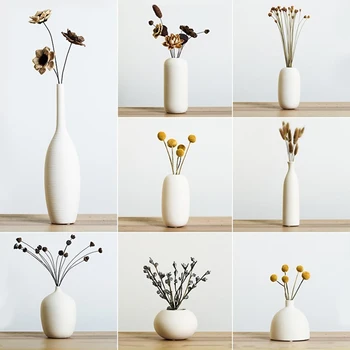 Posušen cvet keramične vaze majhni cvetlični aranžma dnevni sobi doma ustvarjalni preprosto dekoracijo doma oprema Nordijska dekoracijo