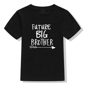 Prihodnost Veliki Brat, Sestra Tisk Črke Otroci Tshirt Smešno Malčka Fantje Dekleta T-shirt Kratek Rokav Priložnostne Otrok, Vroče Prodaje Tees