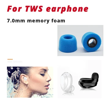 Pripravljen Za QYC T1, T5 QCY Slušalke 7mm spominske Pene Uho Nasveti Blazinic Slušalka V uho Slušalke za QCY T1, T5 E10 ZS10PRO C12ZSX