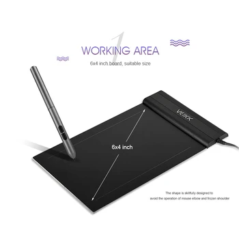 S640 6x4 palčni 5080 LPI Elektronski Grafični Tablet pisanje elektronika grafični tablet risanje pad Ultra Tanek Prenosni Ročno Darila