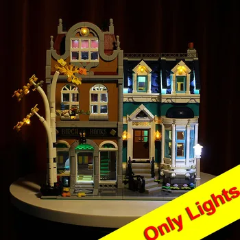 (Samo luči)LED Light Up Kit Za 10270 Ustvarjalca Knjigarne Igrače gradniki Osvetlitev Set Darilo