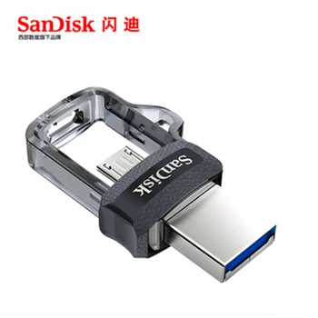 SanDisk SDDD3 Dvojno OTG USB ključek 16gb 32gb 150 M/S USB 3.0 Pero Pogoni 64gb 128GB za Android podporo 0fficial Preverjanje
