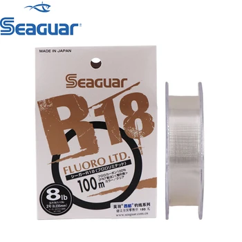 Seaguar R18 FLUORO LTD Ribolovna Vrstica 3 LB-25 LB Fluor Test Ogljikovih Vlaken Monofilament Krap Žice Leader Line