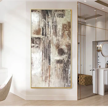 Slike, stenski dekor brown Strani platna oljnih slik abstraktne umetnine platno stensko sodobne platno slikarstvo za dnevno sobo