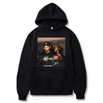 Smešno, 2 Pac Tupac Boksarske Legende Mike Shakur Dr Dre La Past hoodies Hip Hop Rap Hoodie Moških Bombaž Tees Ulične majica
