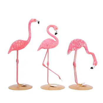 Smole Pink Flamingo, Kralj, Kraljica Figurice za Dekoracijo Ljubitelje Poroko Valentine ' s Birthday Party Dodatki za Dom Namizni Dekor
