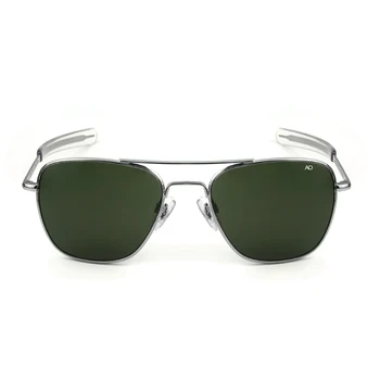 Sončna očala moških 2020 pravokotnik Ameriški Vojski Vojaško Optični AO 8052 sončna očala pilotni vožnje stekla oculos de sol masculino